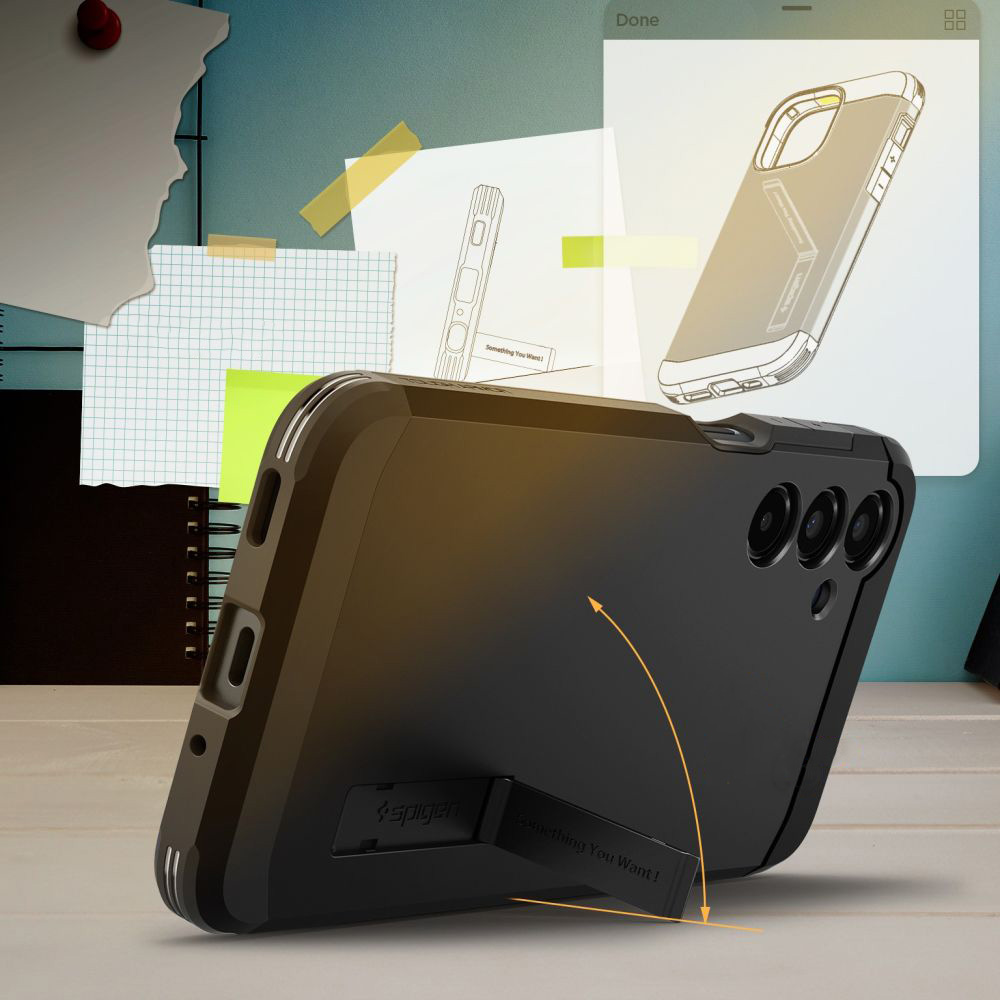Etui Spigen Tough Armor do Galaxy A16 4G / 5G, czarne
